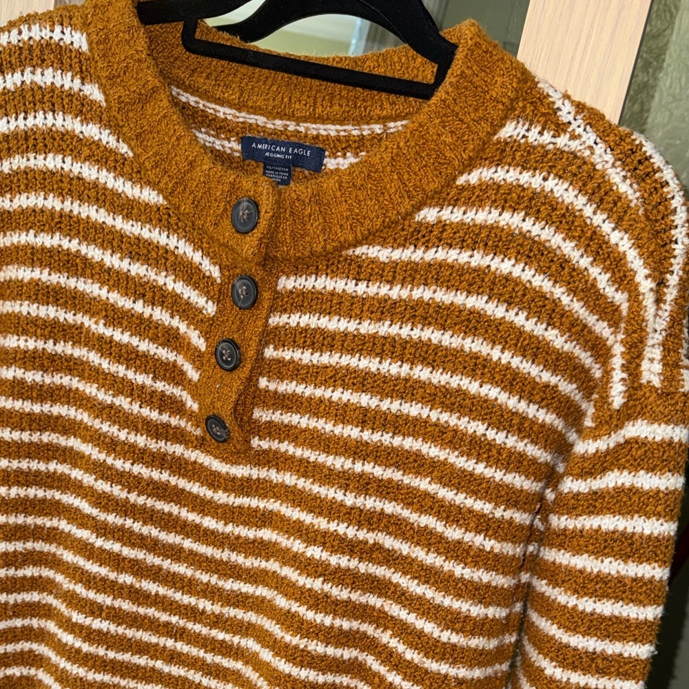 American Eagle Cropped Cozy Cardigan